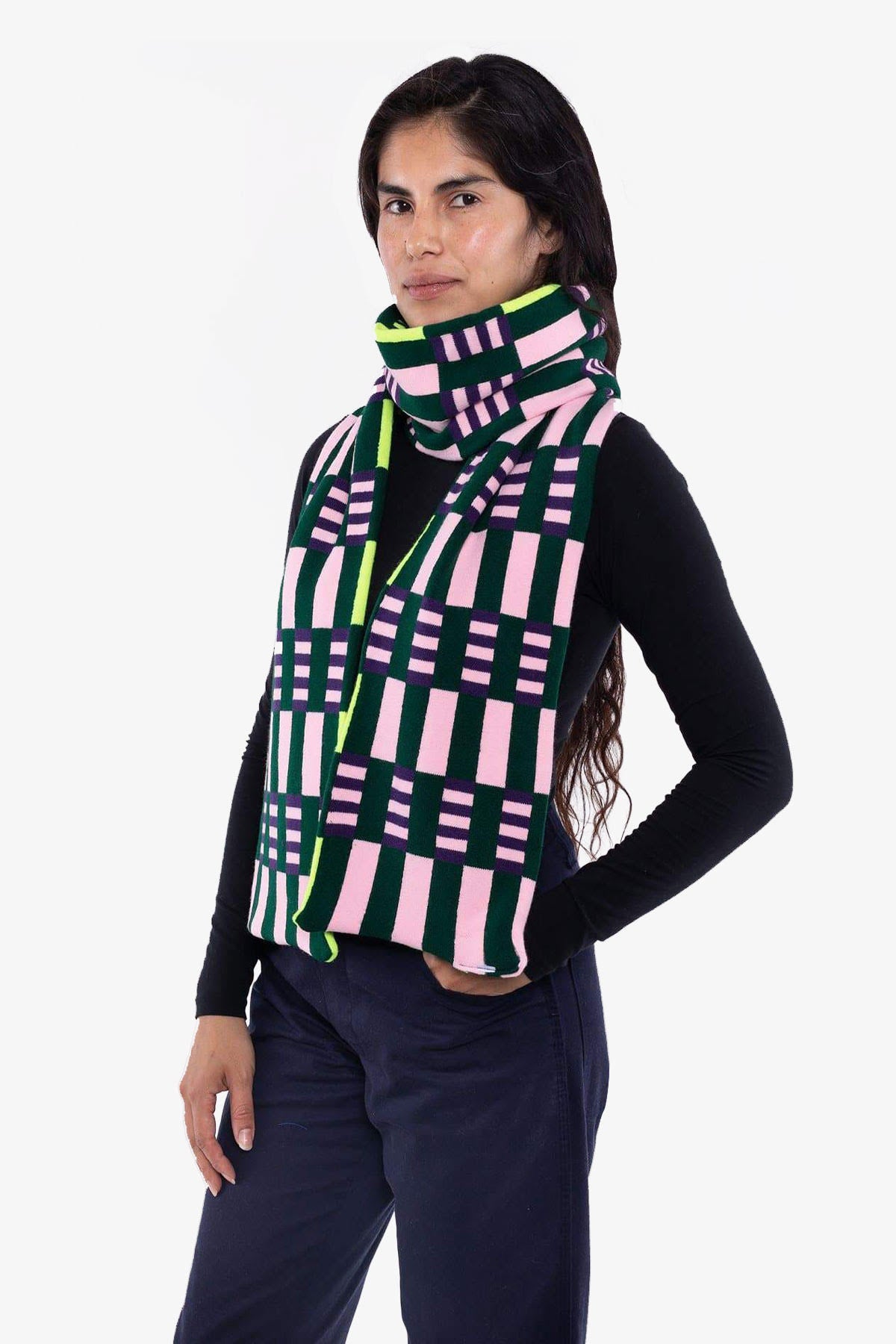JQSCARF21 - Misaligned Stripe Scarf