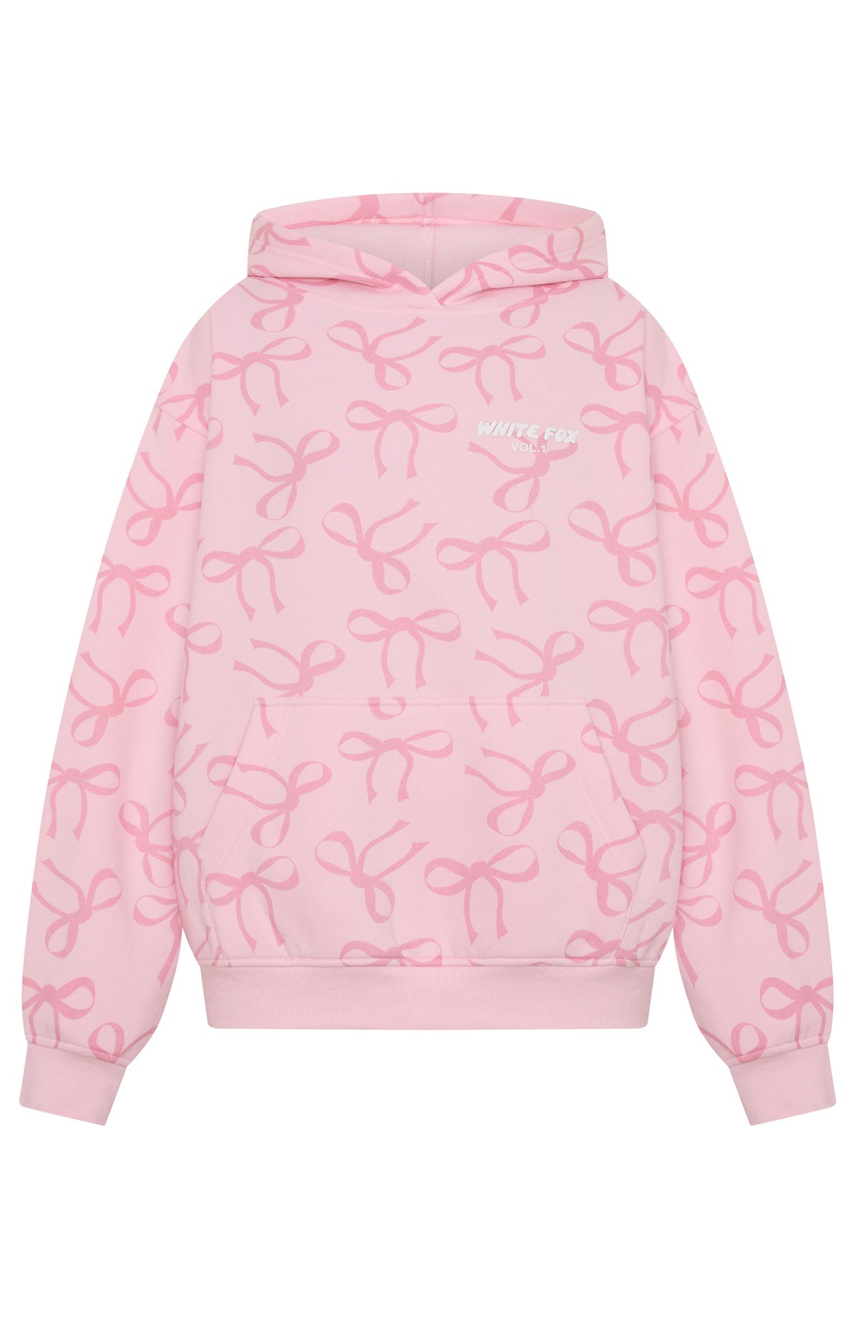 Vol. 1 Oversized Printed Hoodie Posy Bow